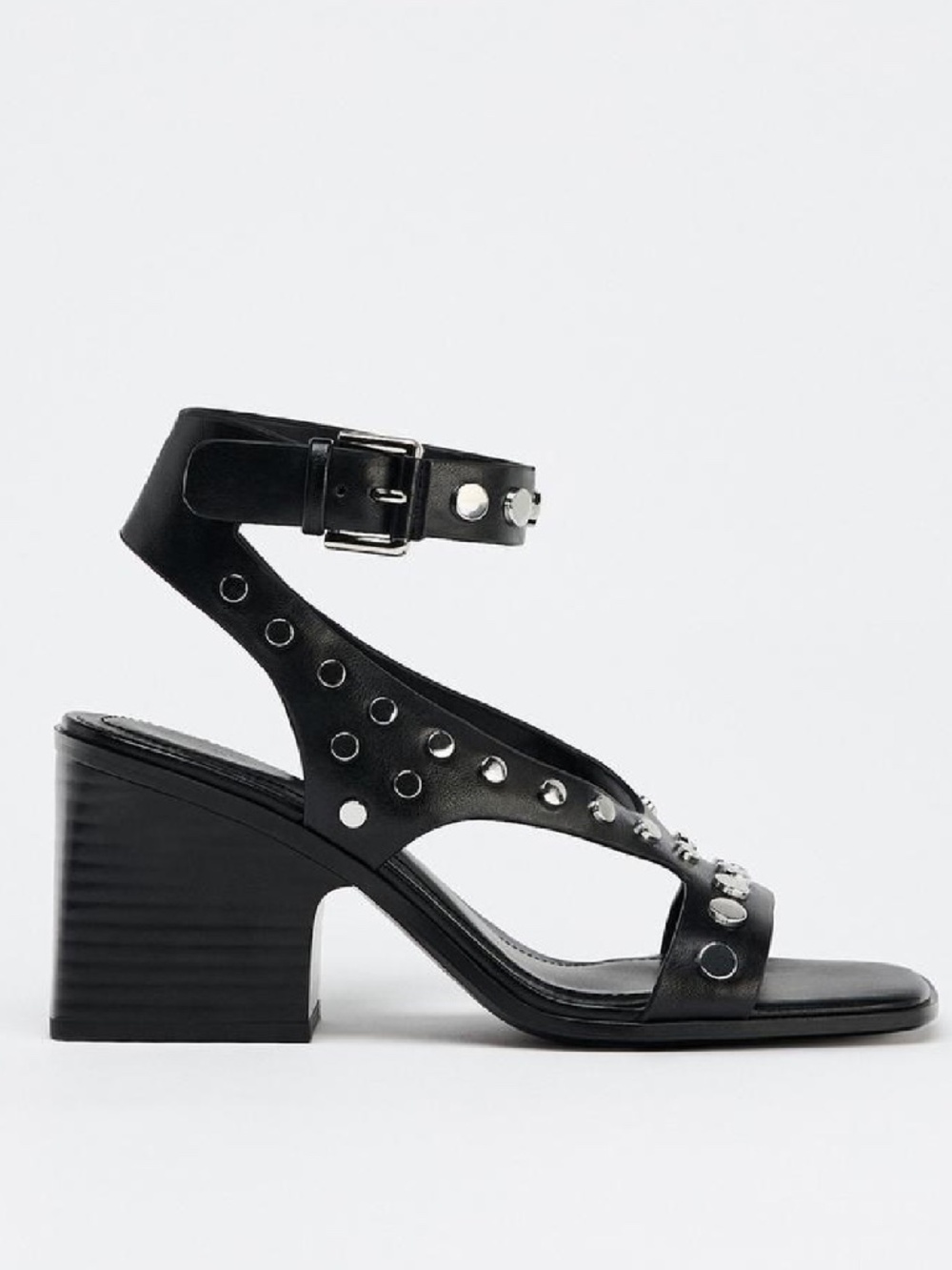 High Heel Studded Sandal